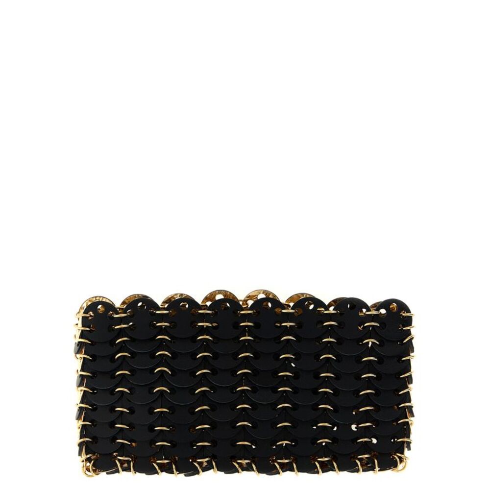 Paco Rabanne Black Calfskin Crossbody Women's Bag